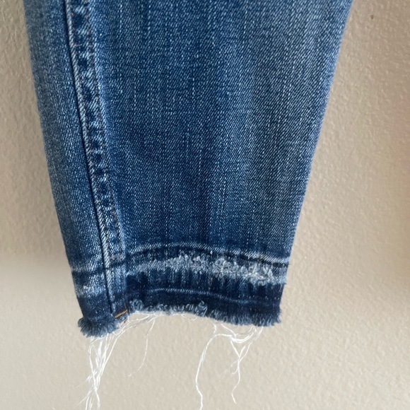 Madewell Women’s 9”High Rise Skinny Denim Jeans‎ w/ Frayed Bottoms size 27 - Picture 2 of 6